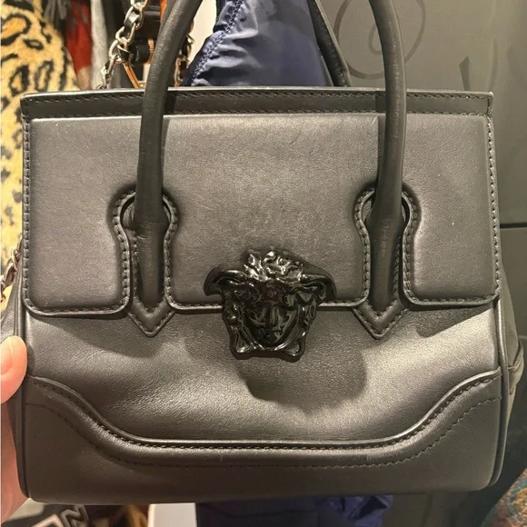Versace Black Satchel with Medusa Detail - Picture 6 of 7